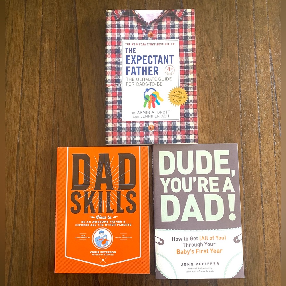 3 Fatherhood Parental First Time Dad Books - Dad Skills Expectant Father - EUC